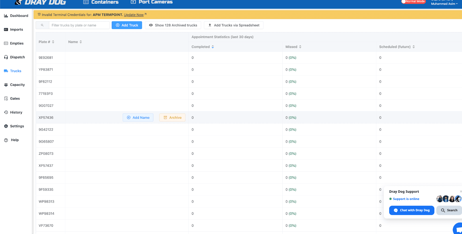 Dray Dog Truck Management