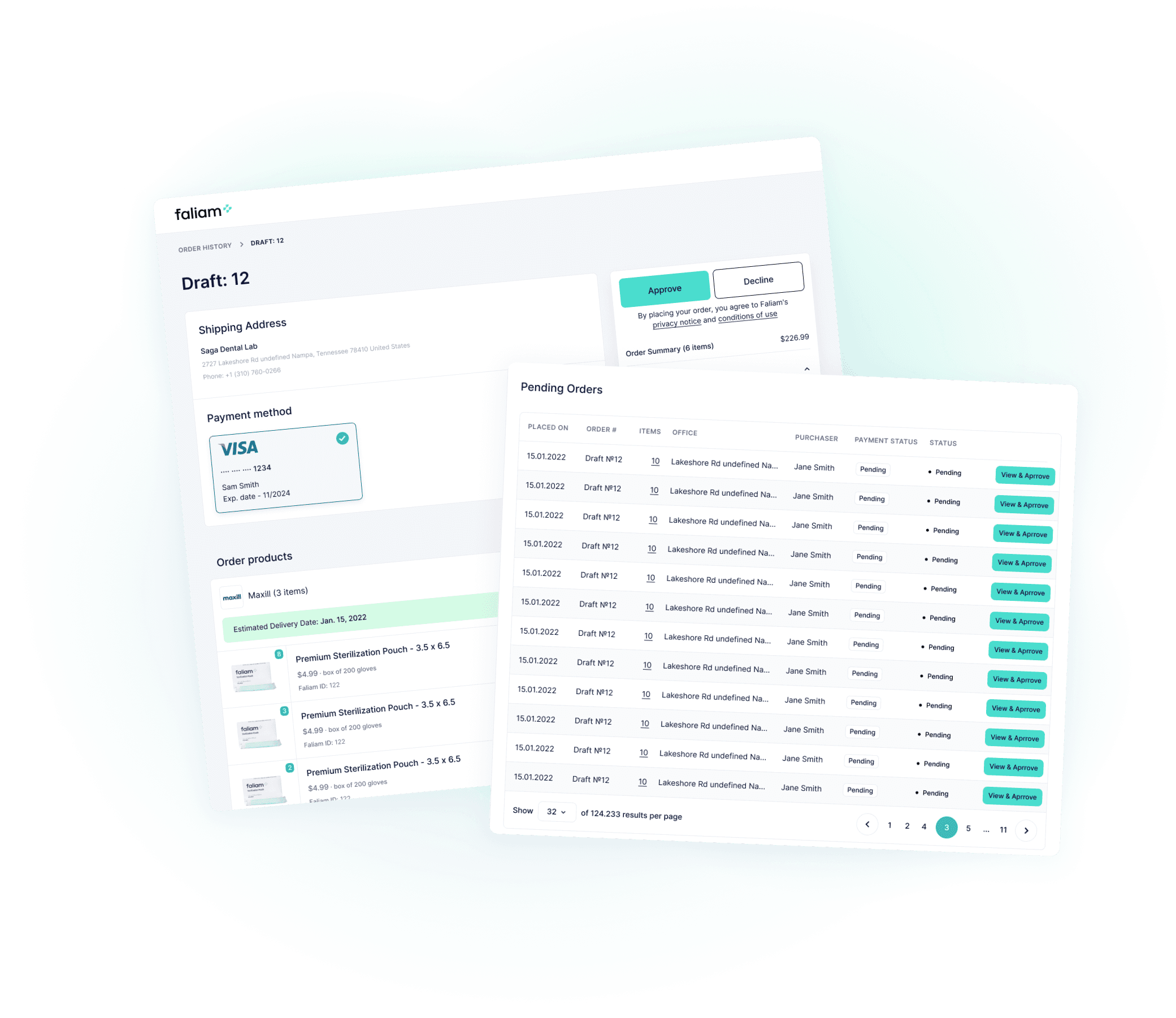 Faliam Dental Suppliers Management