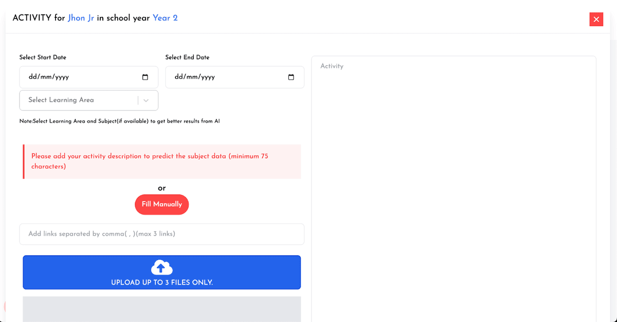 Home Schooling Create Activity