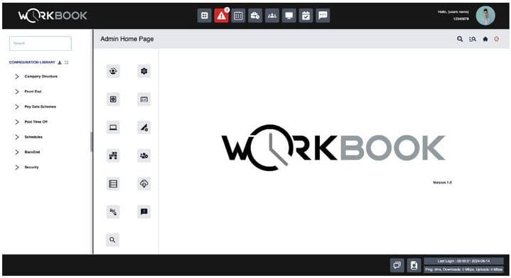 Work Book Administrator Dashboard
